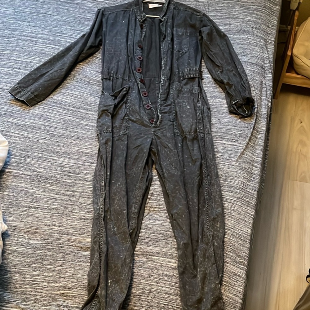 Grey Painters Style Jumpsuit
